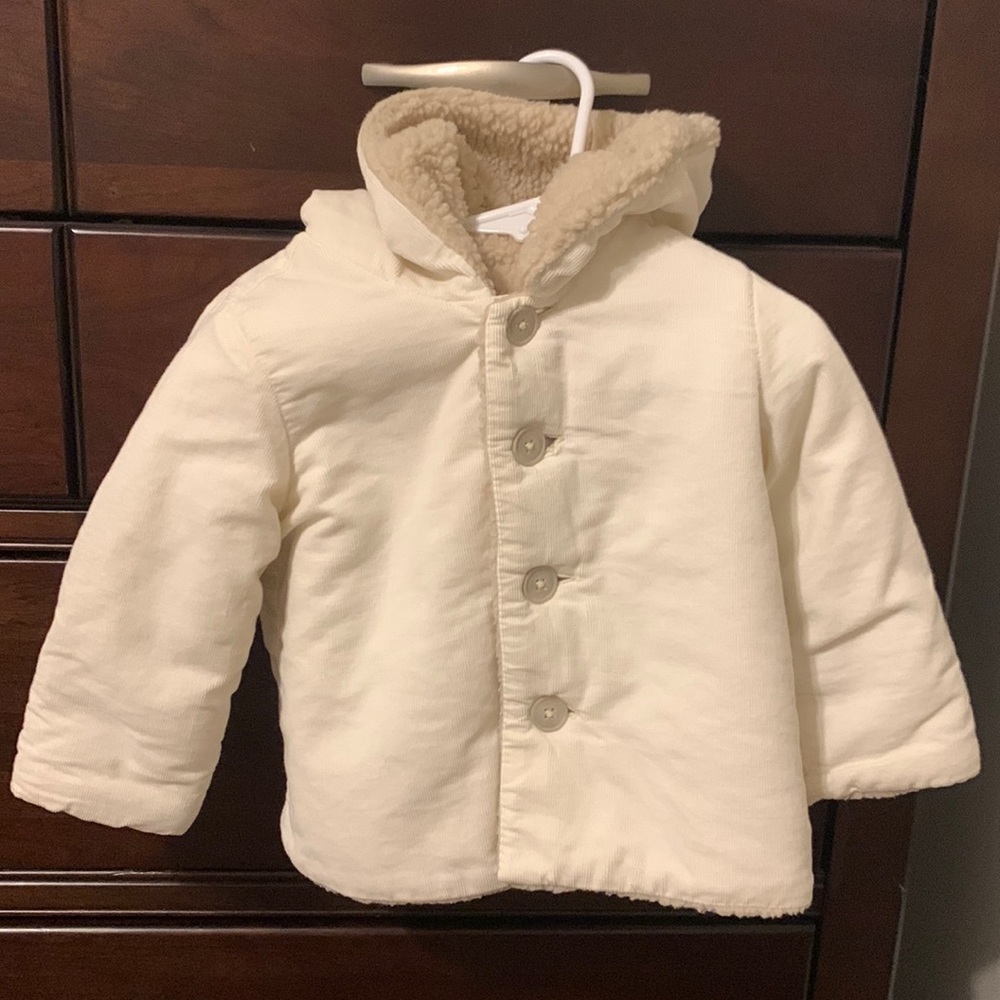 Gap sherpa-lined corduroy hooded jacket